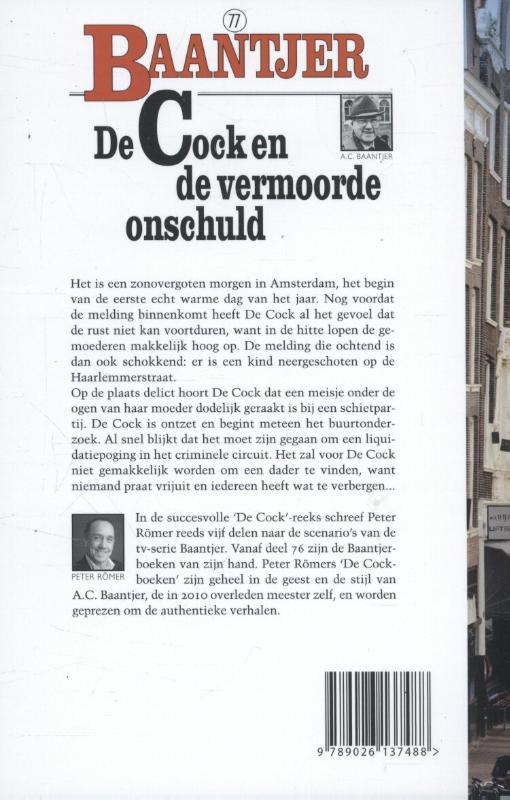 De Cock en de vermoorde onschuld / Baantjer / 77 achterkant