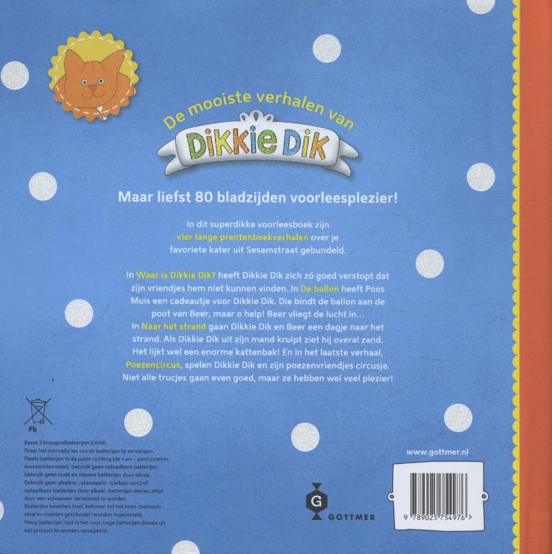 De mooiste verhalen van Dikkie Dik / Dikkie Dik achterkant