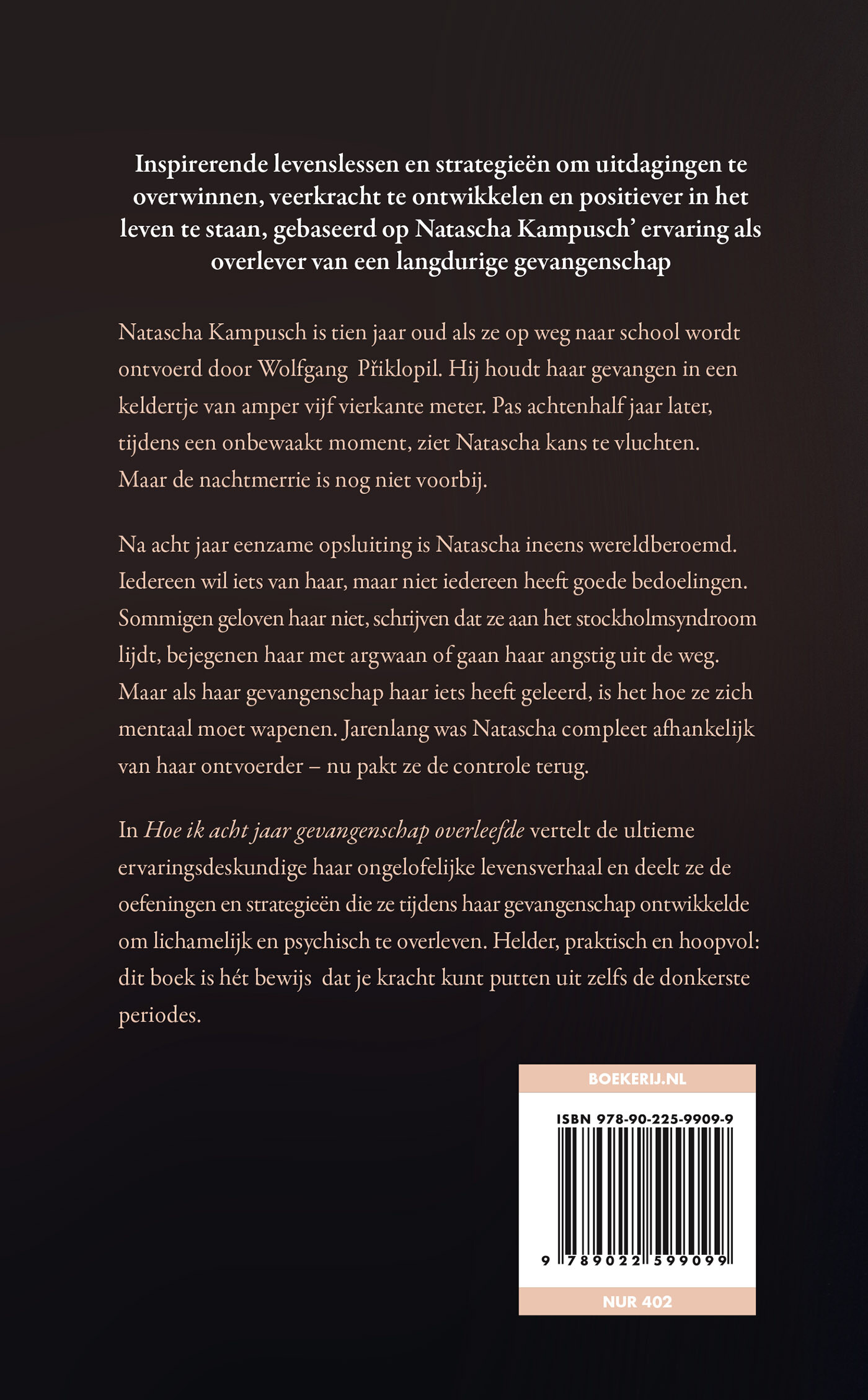 Hoe ik acht jaar gevangenschap overleefde achterkant