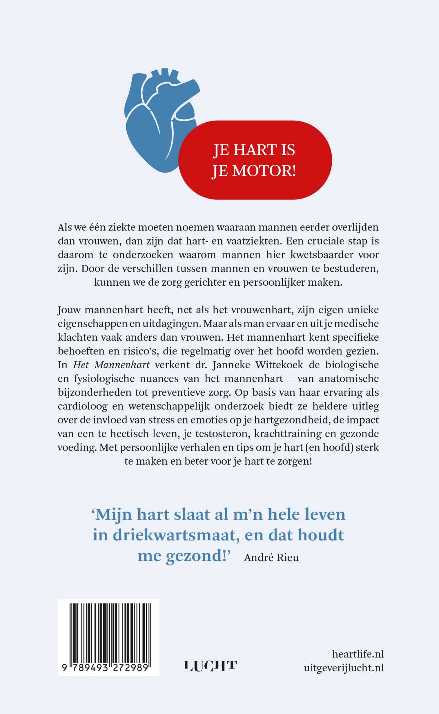 Het mannenhart achterkant