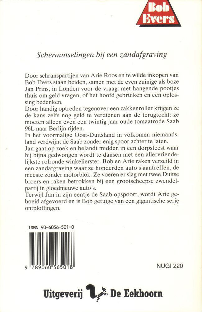Schermutselingen bij een zandafgraving / Bob Evers-serie / 40 achterkant