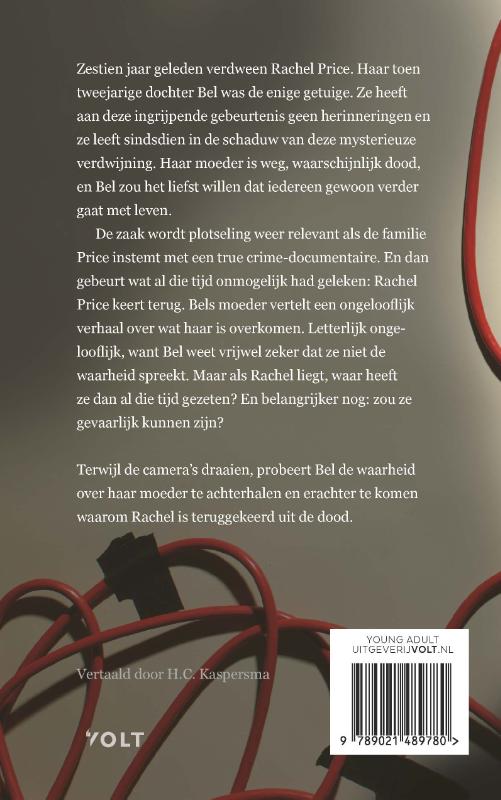 De terugkeer van Rachel Price achterkant