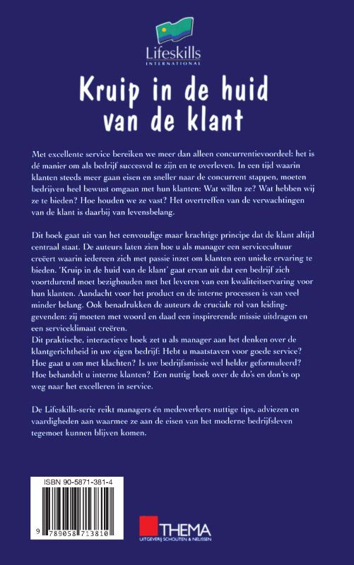 Kruip in de huid van de klant achterkant