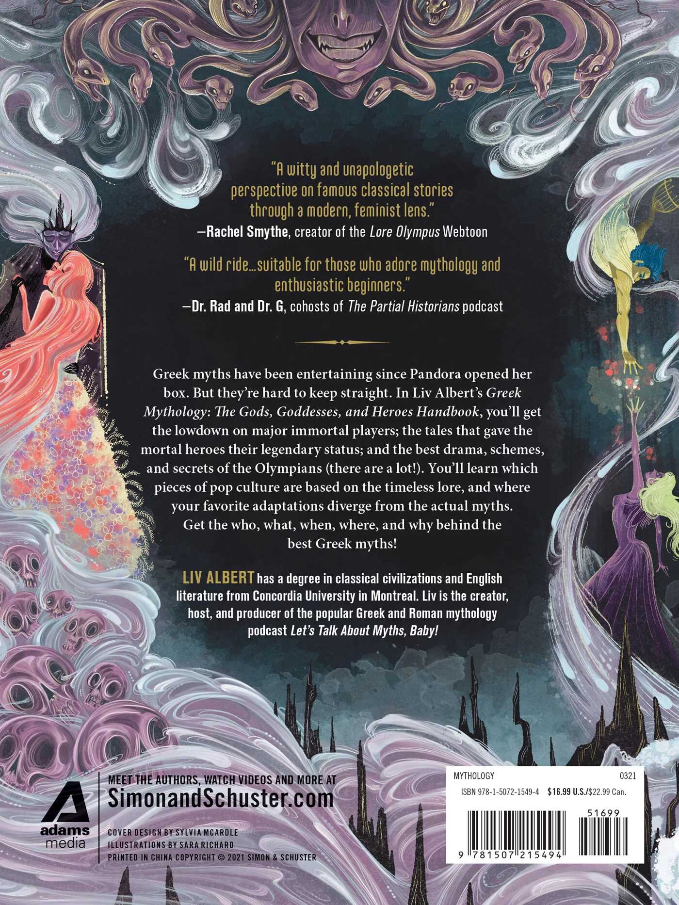 Greek Mythology: The Gods, Goddesses, and Heroes Handbook / World Mythology and Folklore Series achterkant