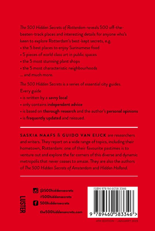 The 500 Hidden Secrets-The 500 Hidden Secrets of Rotterdam achterkant
