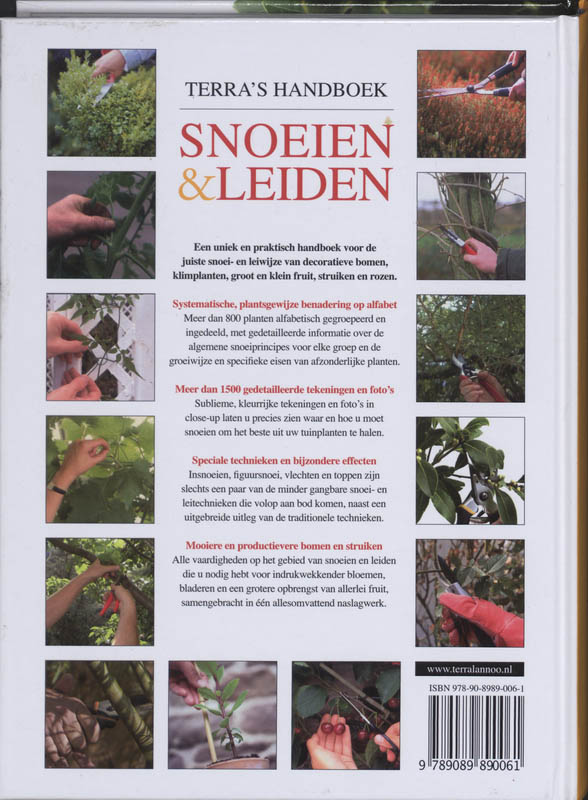 Terra's handboek snoeien en leiden achterkant