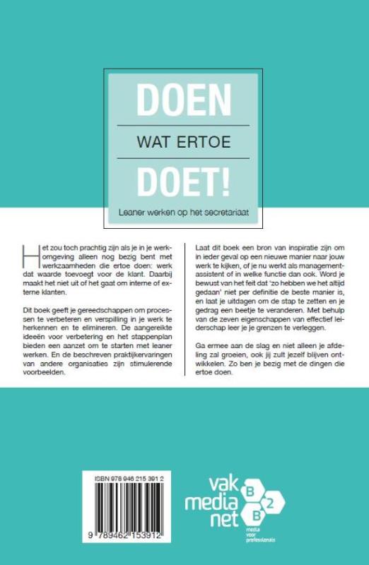 Doen wat ertoe doet achterkant