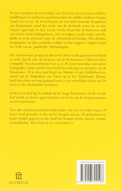 De levens / 2 Van Coreggio tot Titiaan / Olympus achterkant
