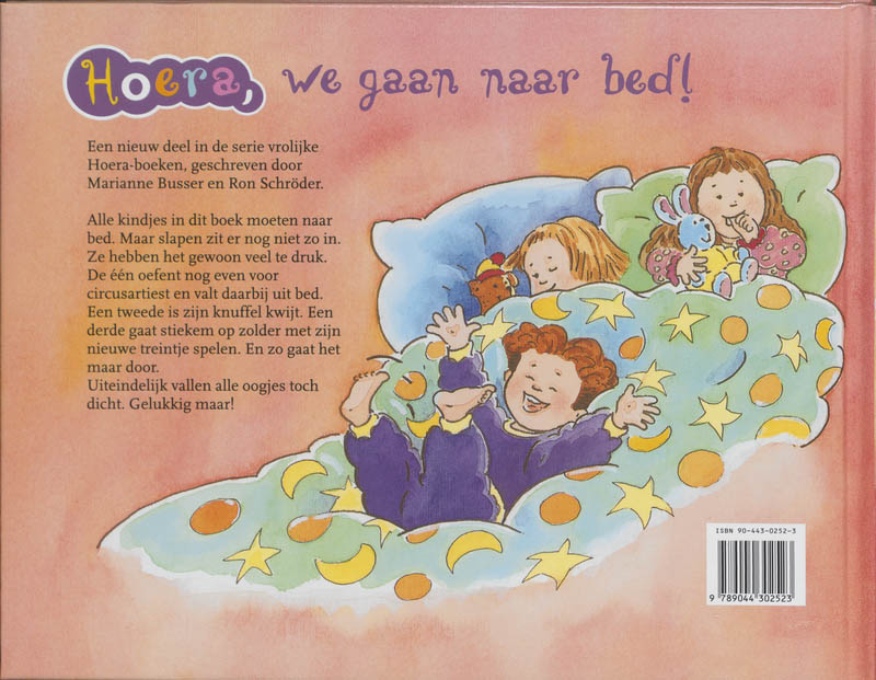 Hoera, we gaan naar bed! / Hoera achterkant