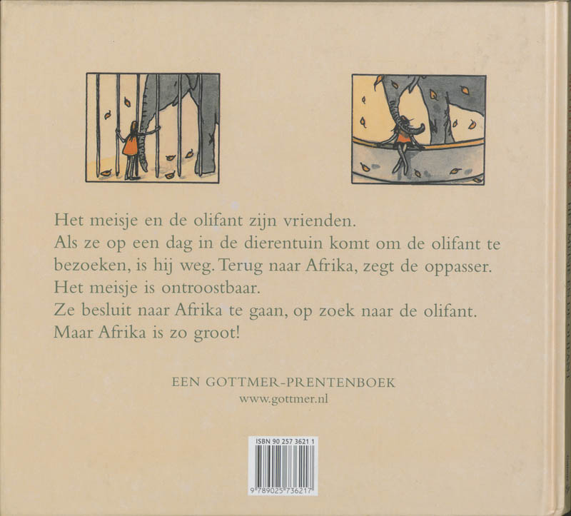 Meisje En De Olifant achterkant