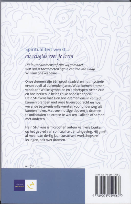 Spiritualiteit werkt in dromen achterkant