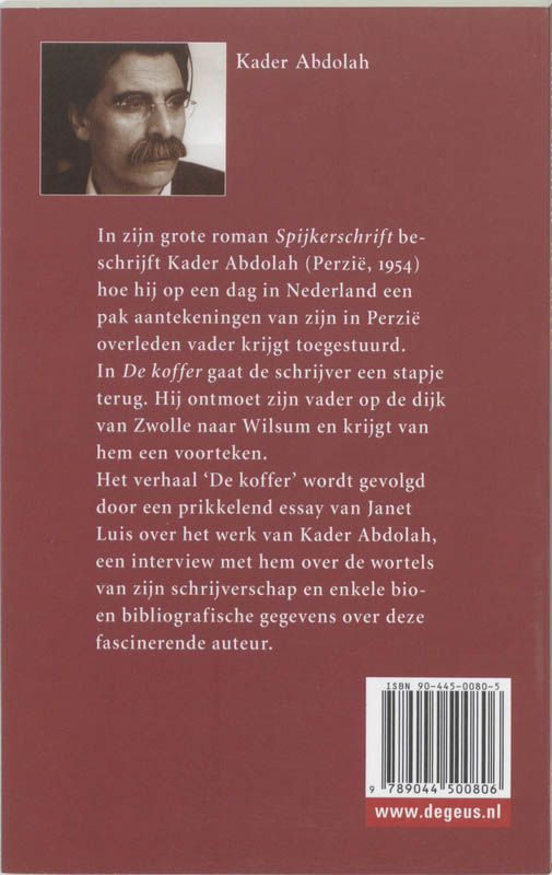 De koffer achterkant