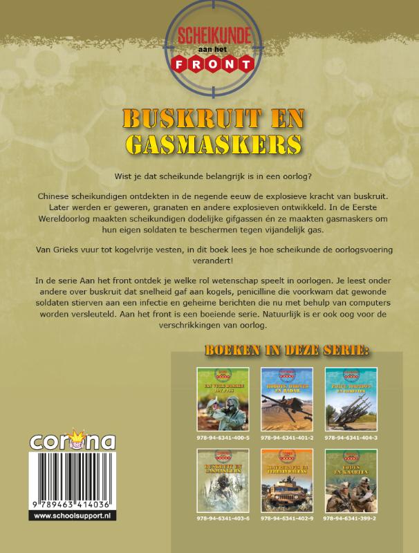 Scheikunde aan het front / Buskruit en gasmaskers / Aan het front achterkant