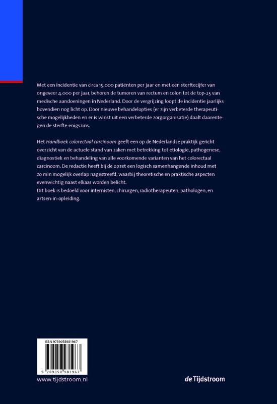 Handboek colorectaal carcinoom achterkant