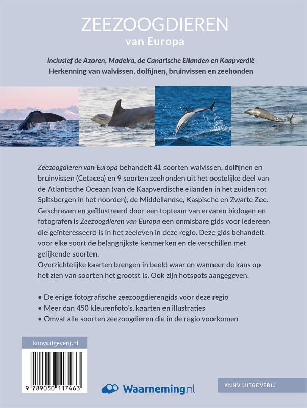 Zeezoogdieren van Europa achterkant