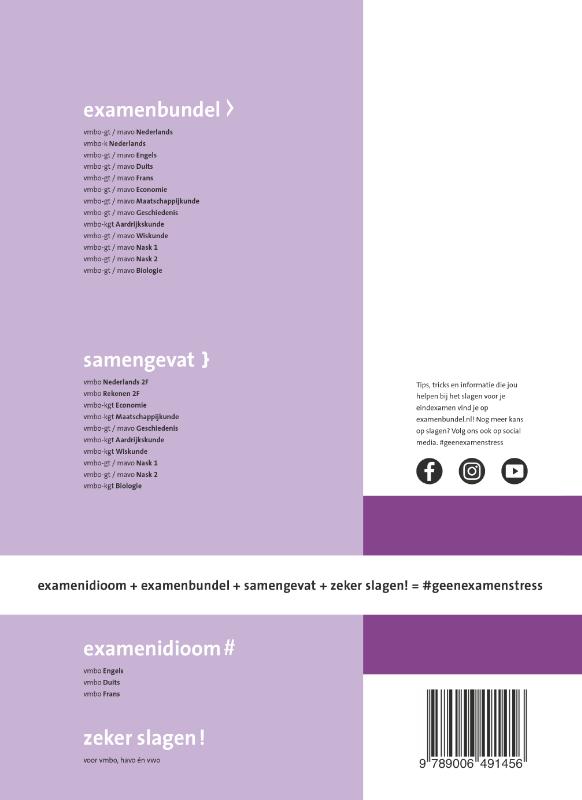 Examenbundel vmbo-gt/mavo Engels 2021/2022 / vmbo-gt/mavo Engels 2021/2022 achterkant