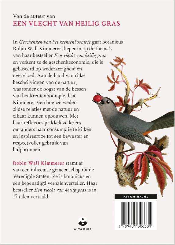 Geschenken van het krentenboompje achterkant