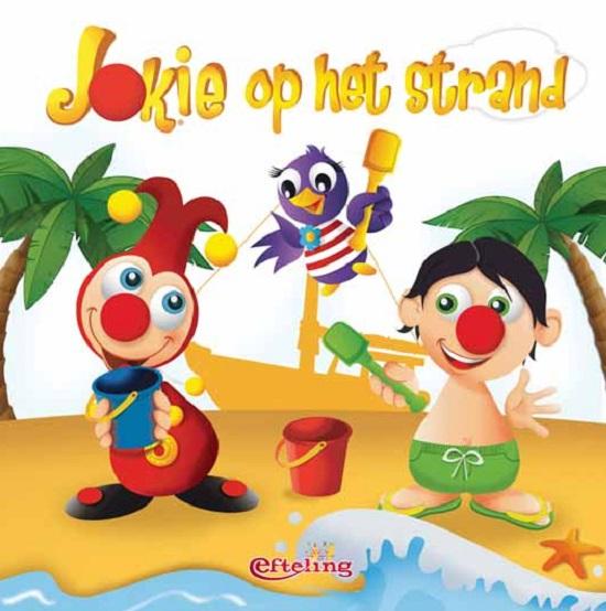 Jokie op het strand