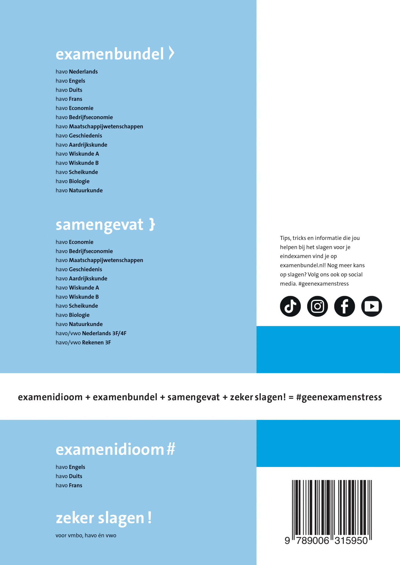 Examenbundel / havo Maatschappijwetenschappen 2024/2025 achterkant