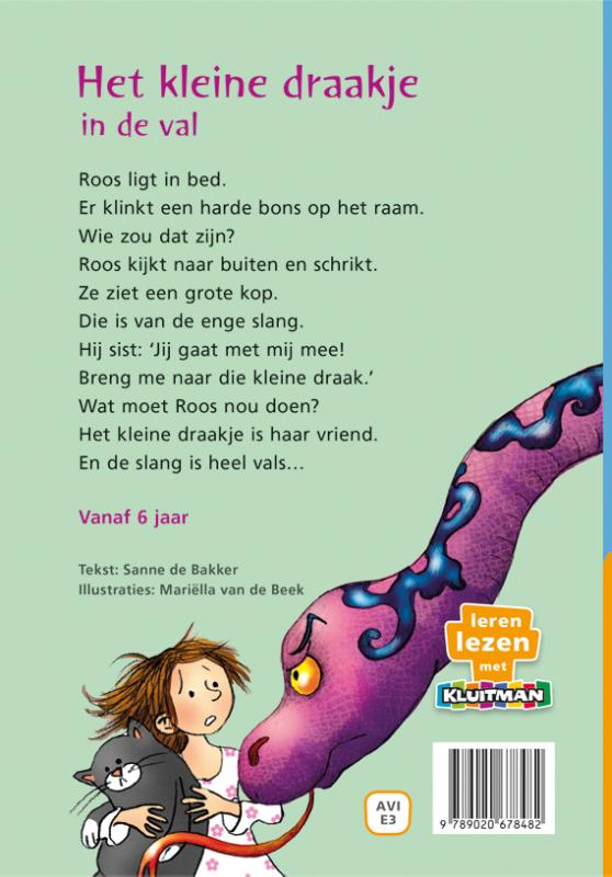 Het kleine draakje in de val / Leren lezen met Kluitman achterkant