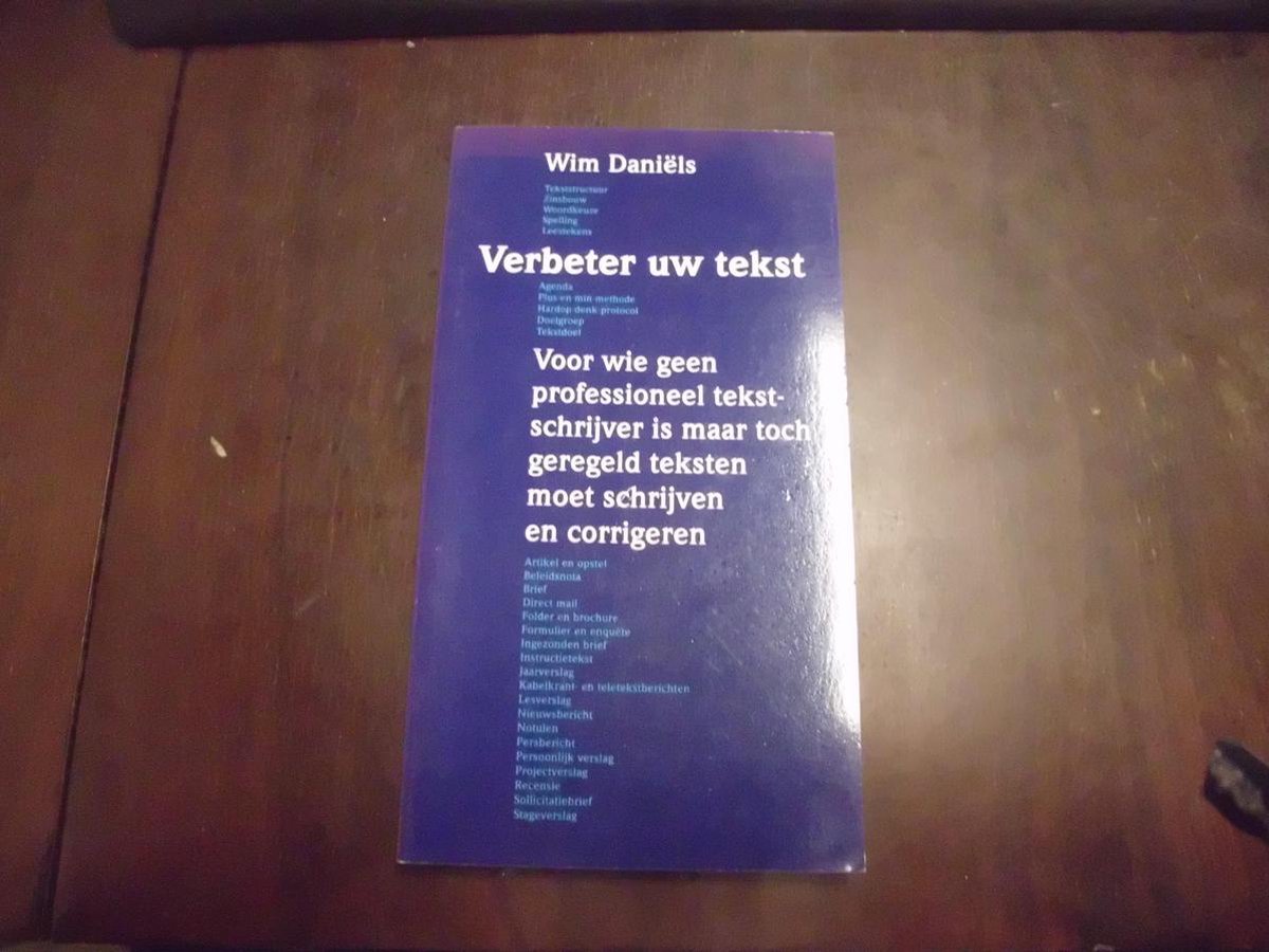 VERBETER UW TEKST