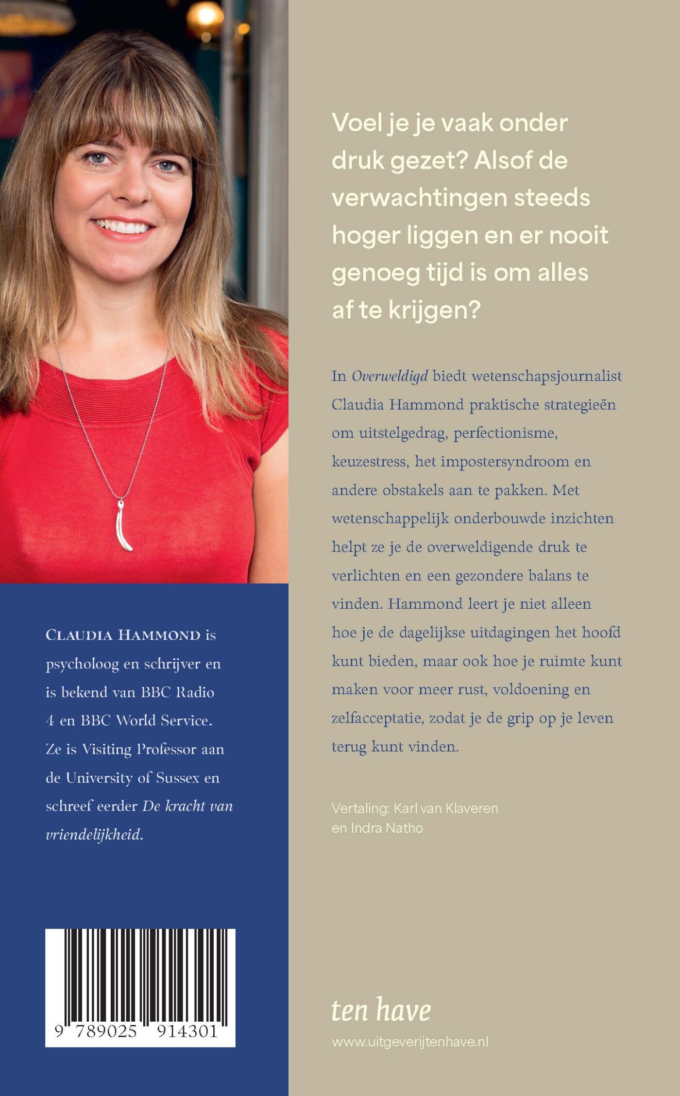 Overweldigd achterkant