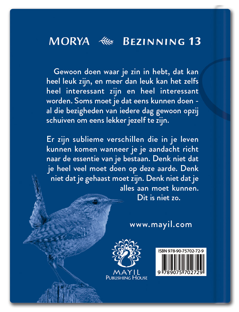 Gewoon jezelf zijn / Morya Bezinning / 13 achterkant