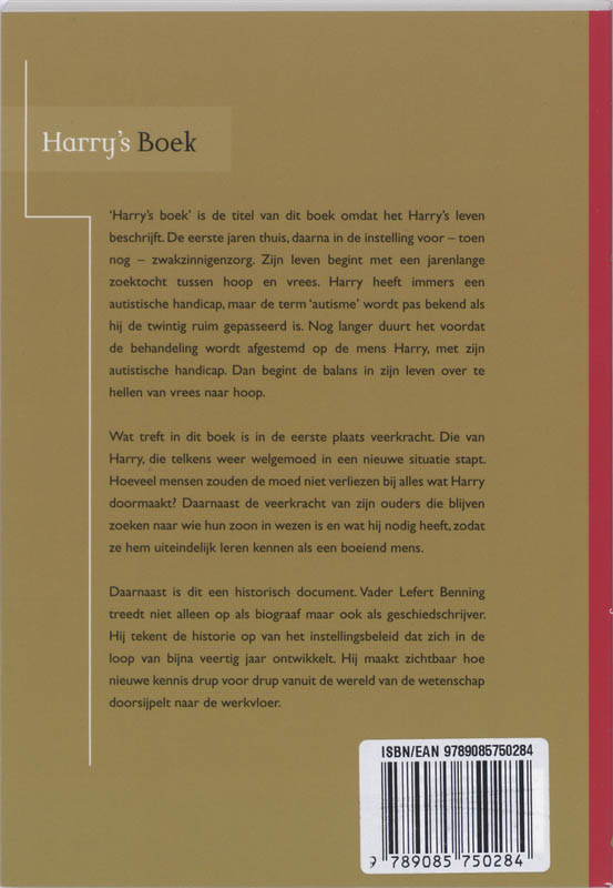 Harry's Boek achterkant