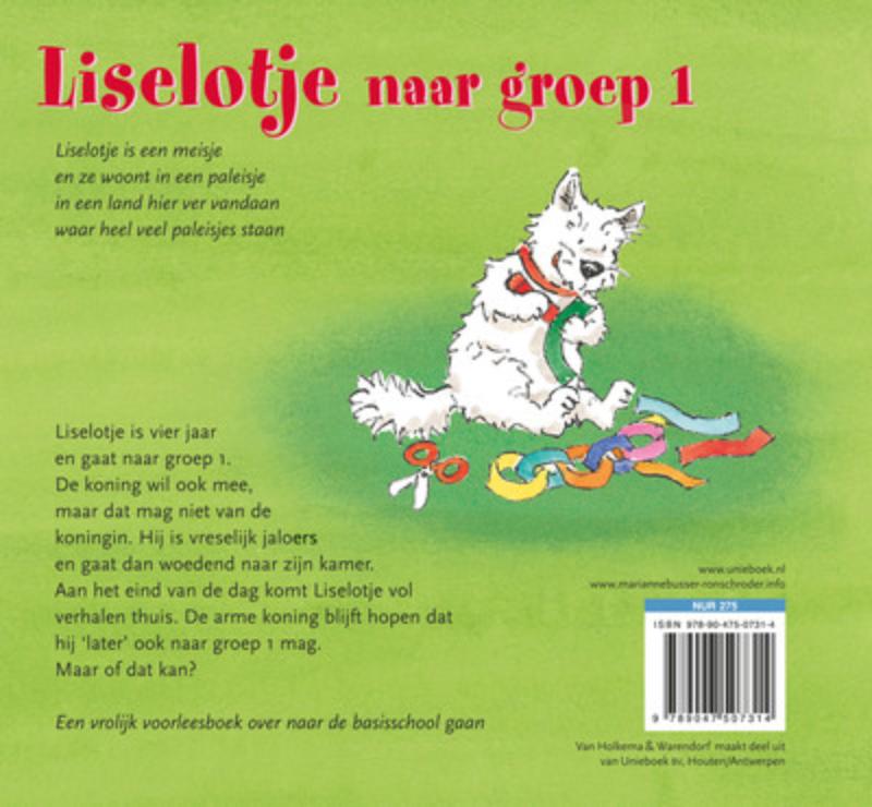 Liselotje naar groep 1 Liselotje naar groep 1 achterkant