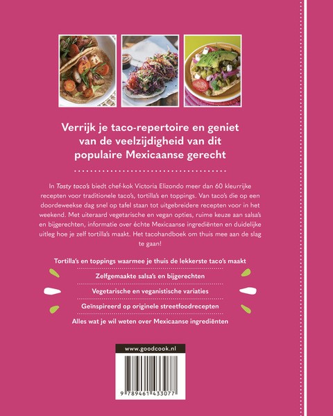 Tasty taco's achterkant