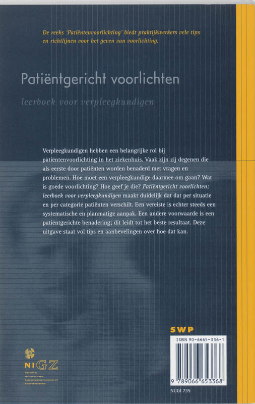 Patientgericht Voorlichten achterkant