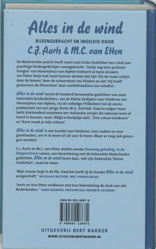 Alles In De Wind Alles In De Wind achterkant