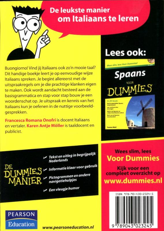 De kleine Italiaans voor Dummies / Voor Dummies achterkant