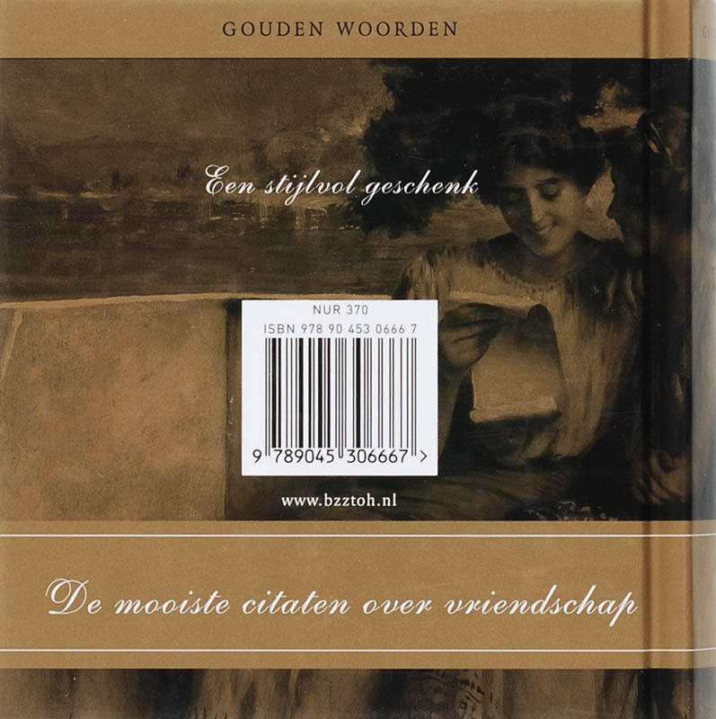 Gouden woorden / Vriendschap / Gouden woorden achterkant