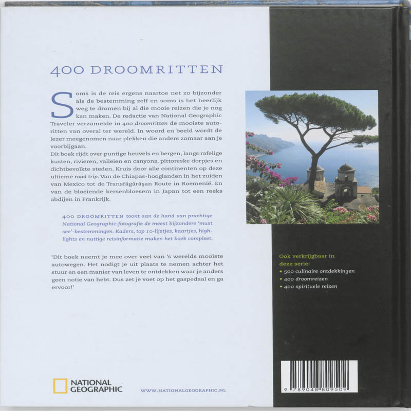 400 droomritten / National Geographic achterkant