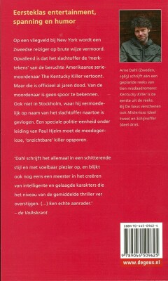 Kentucky killer / De Geus Spanning Kentucky killer / De Geus Spanning achterkant