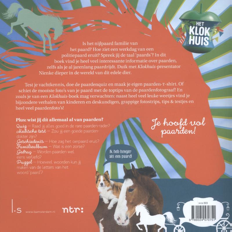 Het Klokhuis paardenboek achterkant