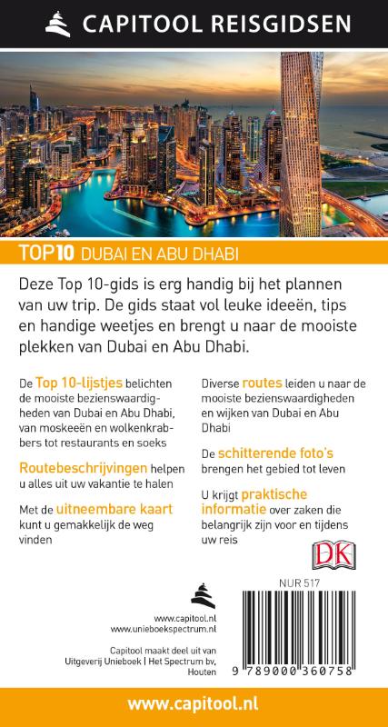 Capitool Reisgidsen Top 10 - Dubai en Abu Dhabi achterkant