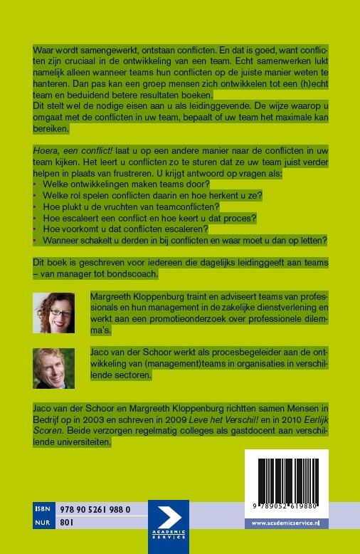Hoera een conflict! achterkant