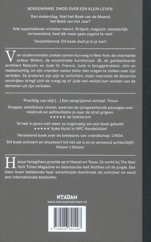 Een klein leven achterkant