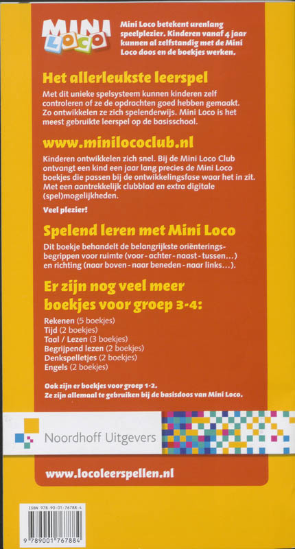 Mini Loco Waar Is Het? Lees En Orientatie Oefeningen achterkant