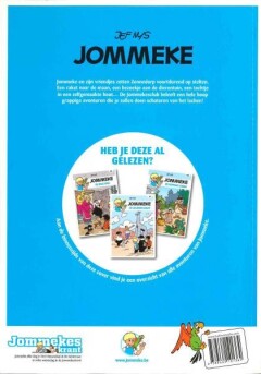 De Jommekesclub / Jommeke strip - nieuwe look / 44 achterkant