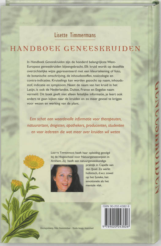 Handboek Geneeskruiden achterkant