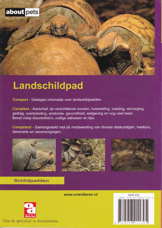 De landschildpad / Over Dieren / 162 De landschildpad / Over Dieren / 162 achterkant
