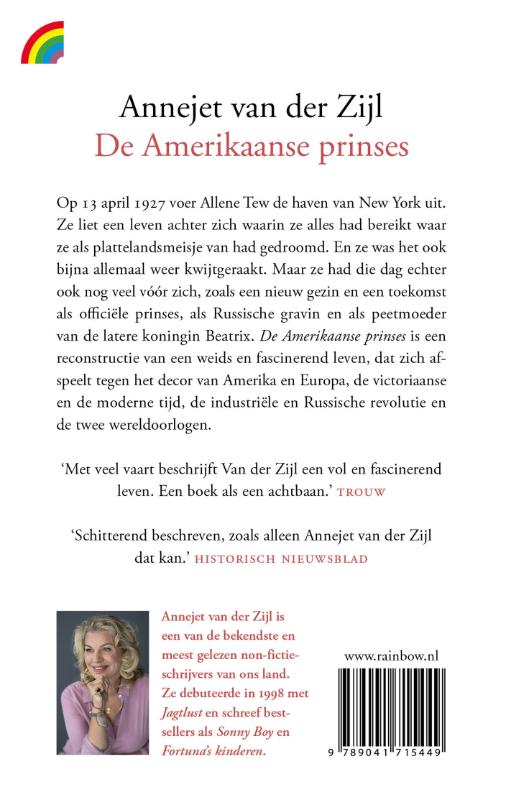 De Amerikaanse prinses achterkant