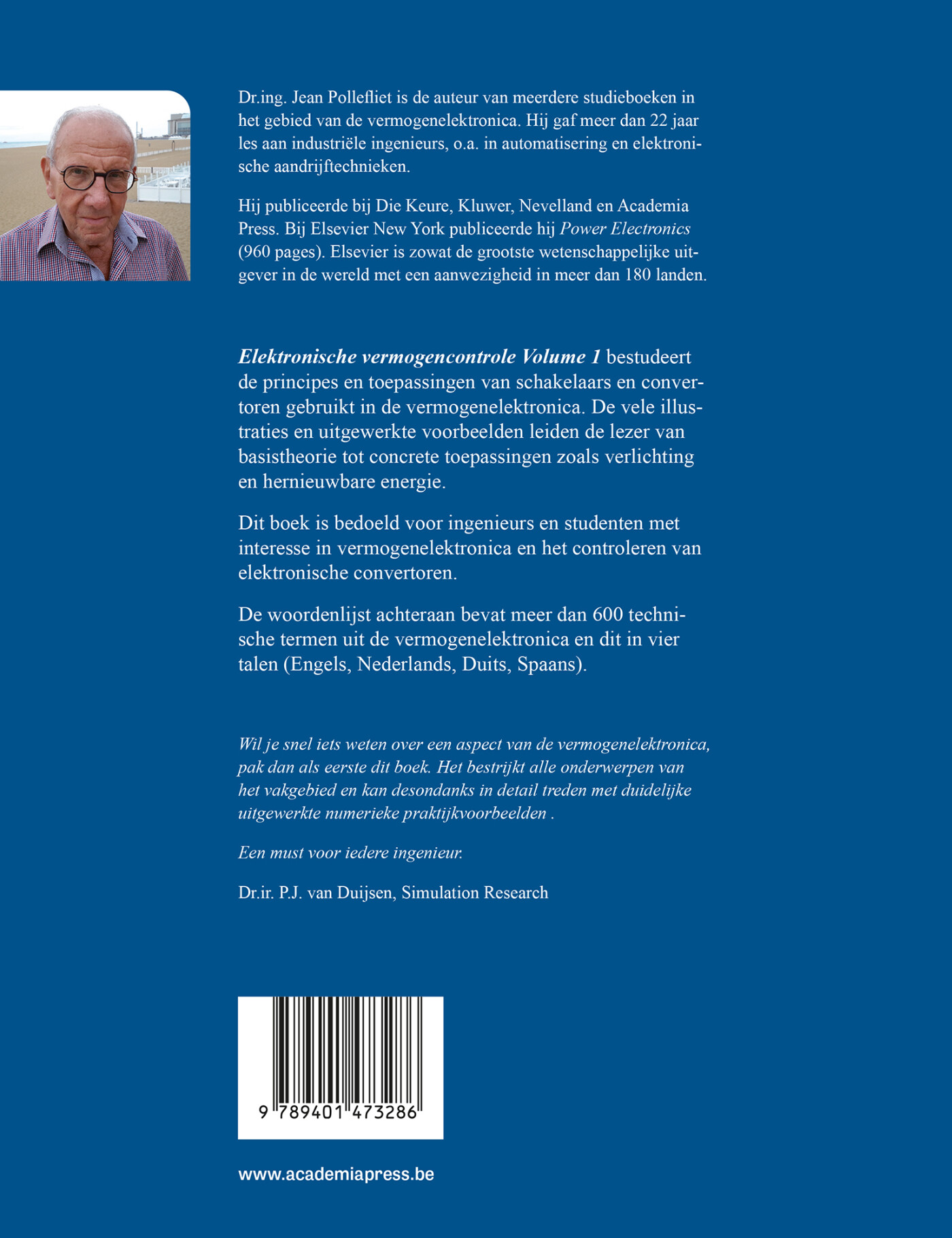 Elektronische vermogencontrole 1 achterkant