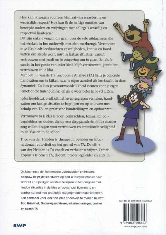 Vertrouwen in je klas achterkant