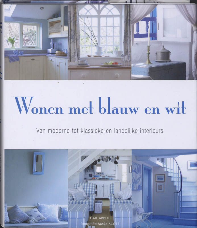 Wonen met blauw en wit