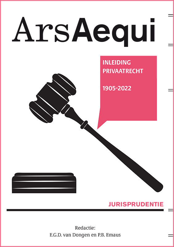 boekenbalie_9789493199576_cover Jurisprudentie Inleiding privaatrecht 1905-2022 / Ars Aequi Jurisprudentie
