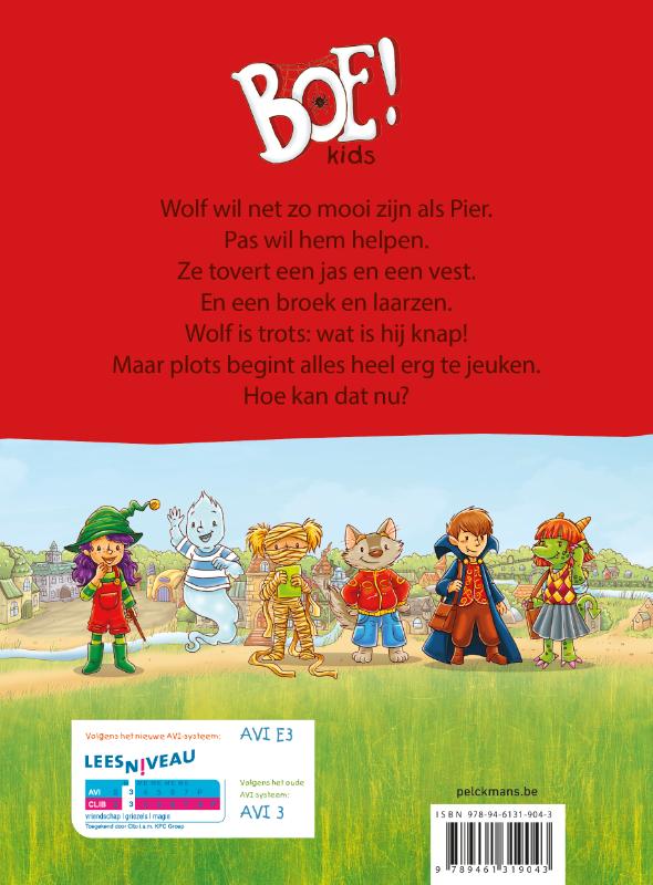 Wolf heeft jeuk / Boe!kids achterkant